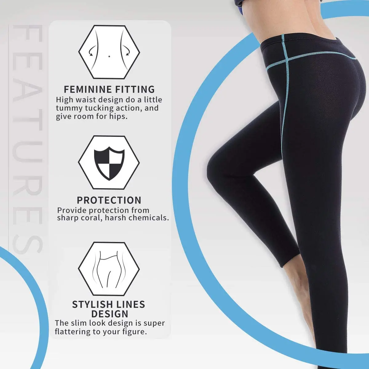 Damen Neopren anzug Hosen 2mm Neopren Sauna Leggings halten warm für Wasser Aerobic Tauchen Surfen Schwimmen Schnorcheln Tauchen Kajakfahren