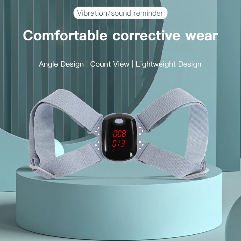 Back Supoort Invisible correction belt sensor primary school students anti-kyphosis correction device screen display