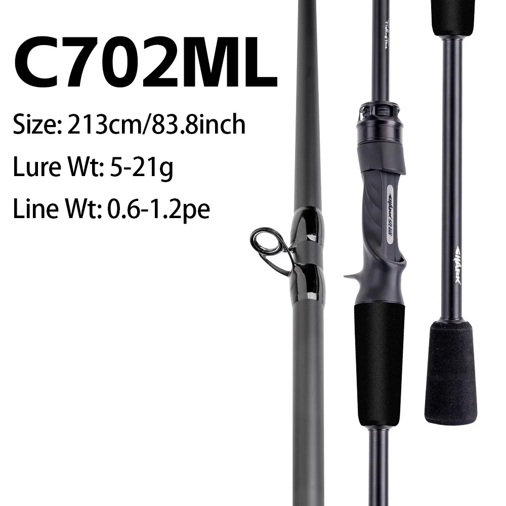 FISHINGFANS KUAISHA T1100+M40X Carbon Blank 8KG DRAG Light LS Guide 7-30g Ködergewicht Schnelle Aktion Spinn- und Wurfangelrute