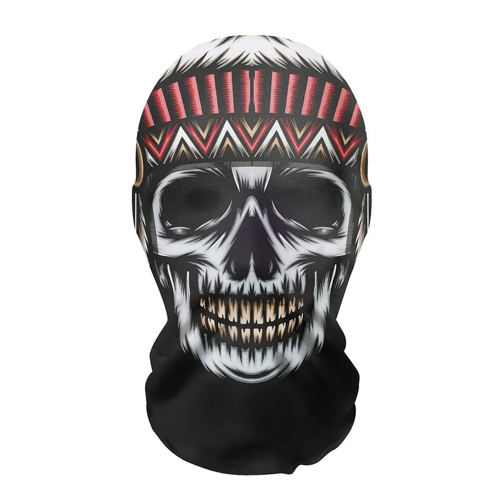 European American Skull Eagle Wolf Full Face Mask Kobe James Mock Hat unisex 3D Bandana Face Cover Head Scarf Headband Headwear