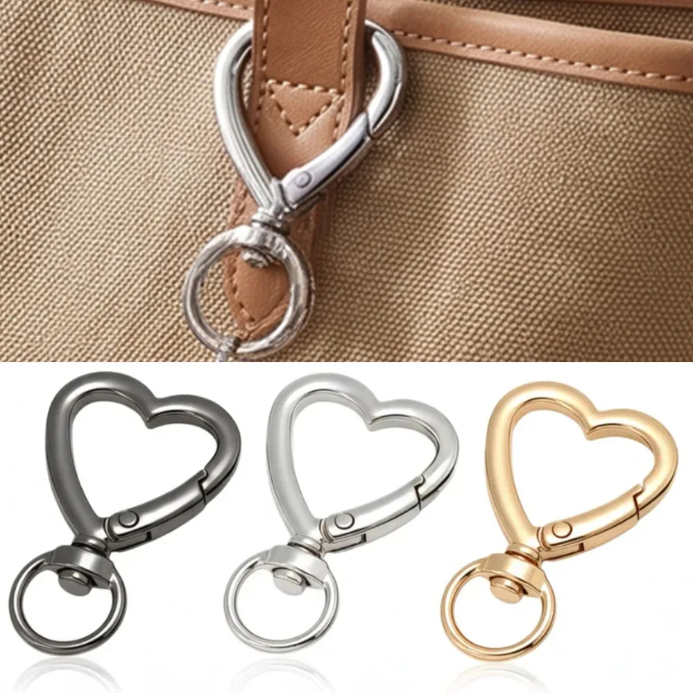 6/15/30Pcs Zinc Alloy Keychain Spring Snap Hook Valentine's Day Gift for Keys Backpack Luggage Tag Bulk Charms Accessories ﻿