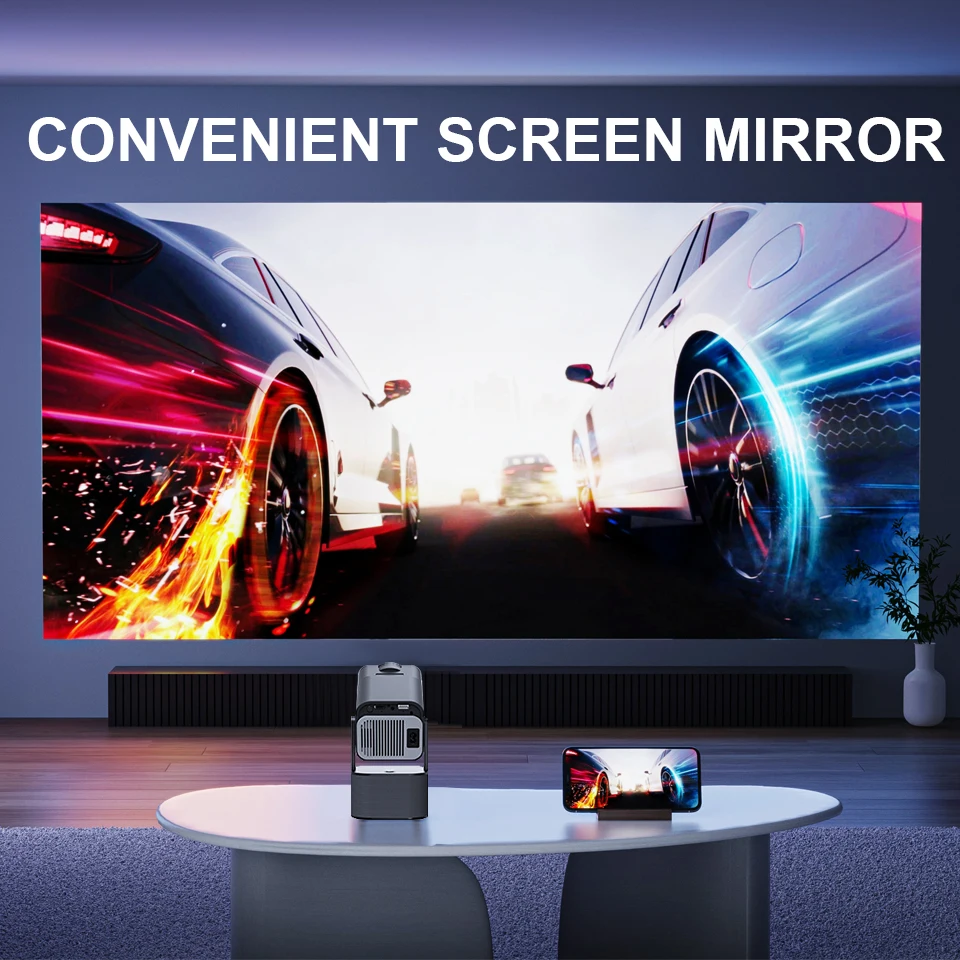 KaiAqua HT31 4K جهاز عرض محمول أصلي 1080P تركيز تلقائي كيستون تصحيح تلفزيون فيديو مسرح منزلي شعاع صغير جهاز عرض خارجي