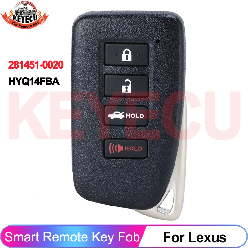 

KEYECU HYQ14FBA 281451-0020 For Lexus ES300h ES350 GS350 GS450h 2013 2014 2015 2016 2017 2018 2019 2020 Auto Smart Key Remote