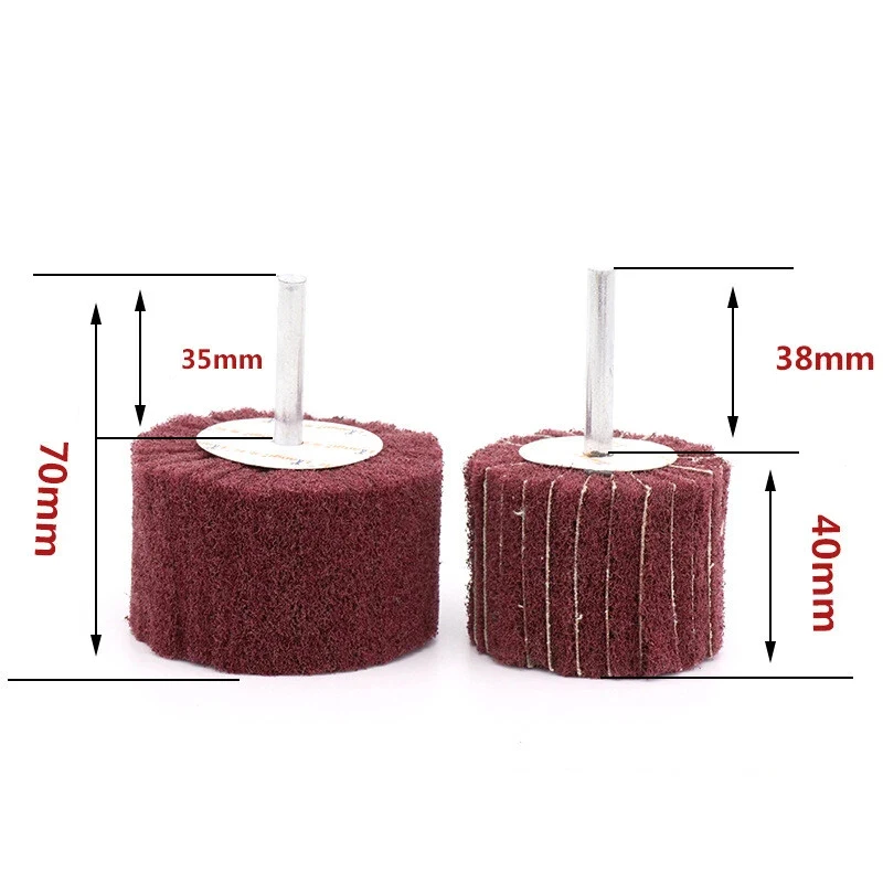 1 قطعة عجلة تلميع تلميع رفرف 120 #   180 #   240 #   320 #   حصى النايلون تجوب قرص جلخ الخشب المعدني 6 مم عرقوب
