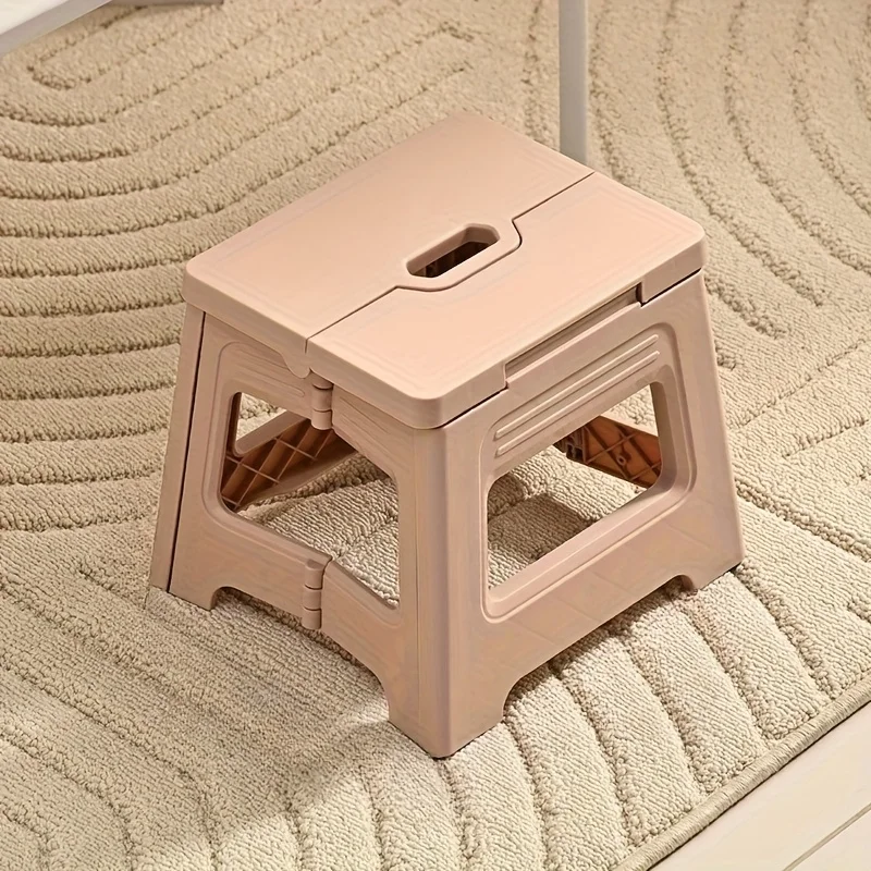 Folding Stool, Lightweight & Compact. Non-Slip, Durable for Indoor & Outdoor Use. Perfect for Camping, Travel, Home.