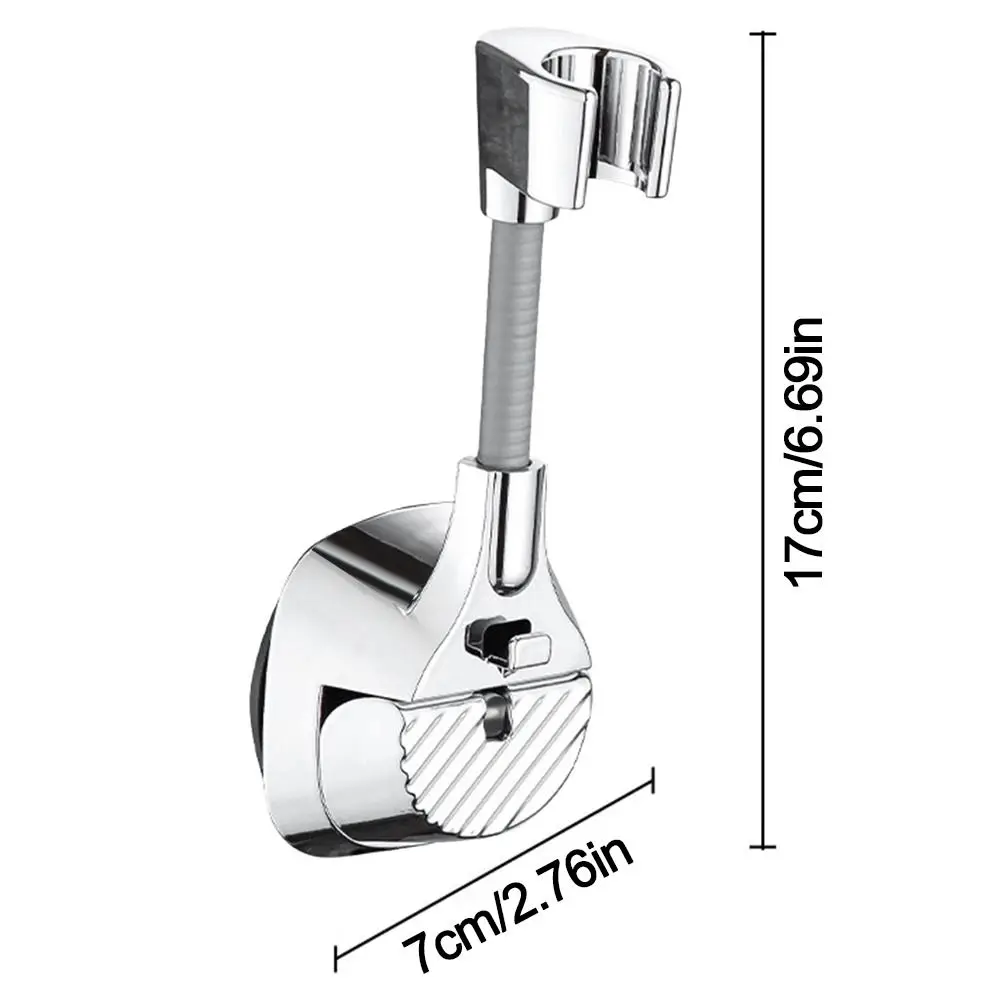 Adjustable Shower Head Holder Relocatable Suction Cup Type Showerhead Bracket Wall Mounted Handheld Sprayer Support