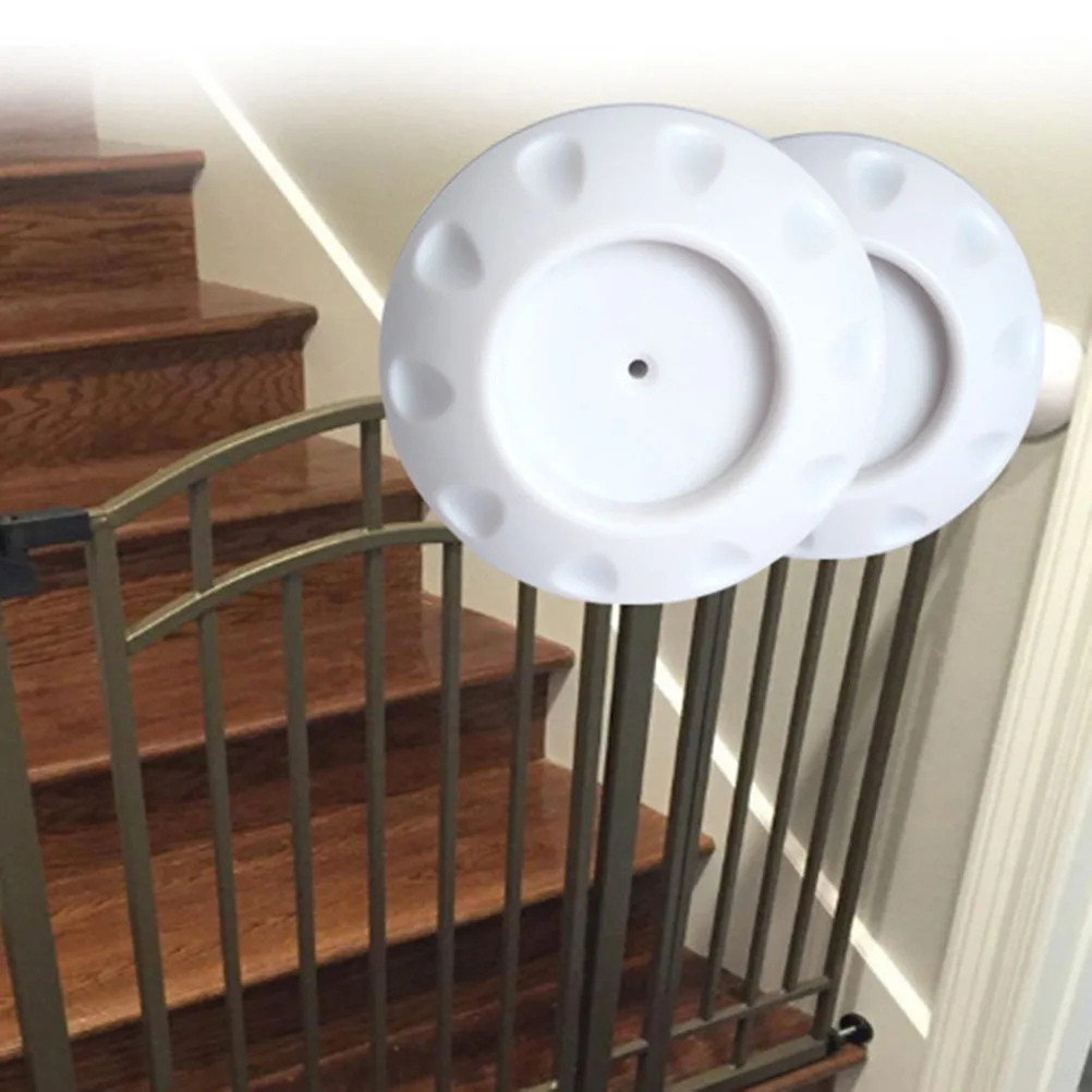 

2pcs Baby Gate Wall Protector Safety Wall Bumpers For Pressure Mounted Gates Doorway Stairs Baseboard Protection No Holes