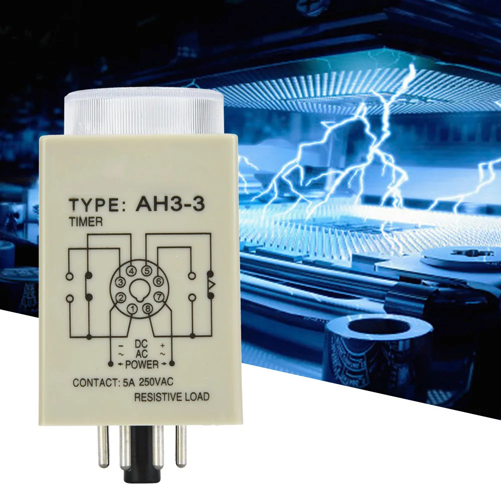 Industrial Automation System Time Relay 30S 8 Pins Timer 35mm Din Rail for Industrial Automation System 12V/24V/110V/220V
