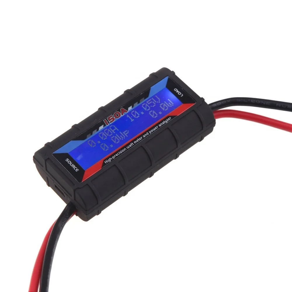 High Precision 150A Digital Watt Meter and Power Analyzer for RC Drone Plastic Electric Analyzer with Backlight LCD Display