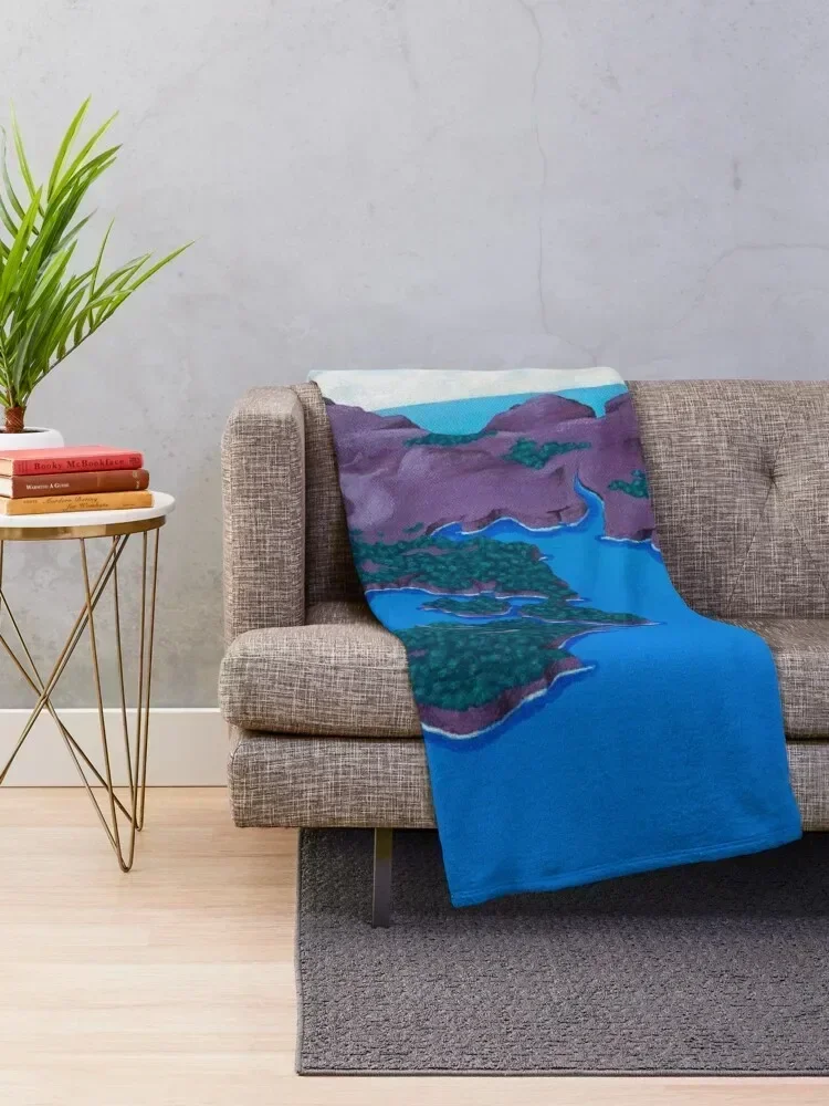 Nowhere Islands Throw Blanket Thins Sofa Quilt Blankets