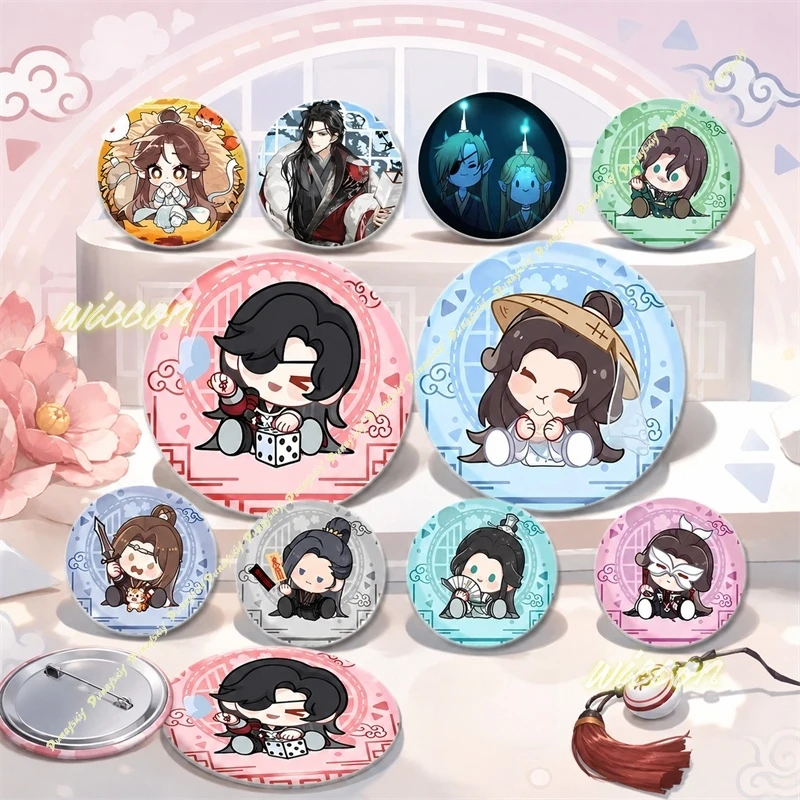 Hua Cheng Xie Lian Brooch Cartoon Creative Anime Tian Guan Ci Fu Lapel Pin Backpack Clothing Badge Accessories Decoration Gift