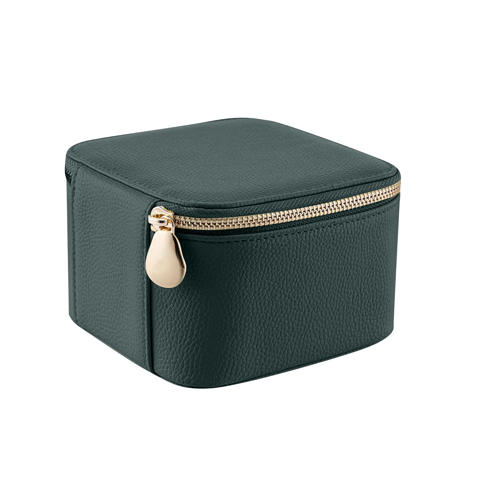 Leather Jewelry Boxes For Travel Small Jewelry Case With 6 Zipper Bags, Travel Jewelry Box Organizer For Jewelry 1Pcs