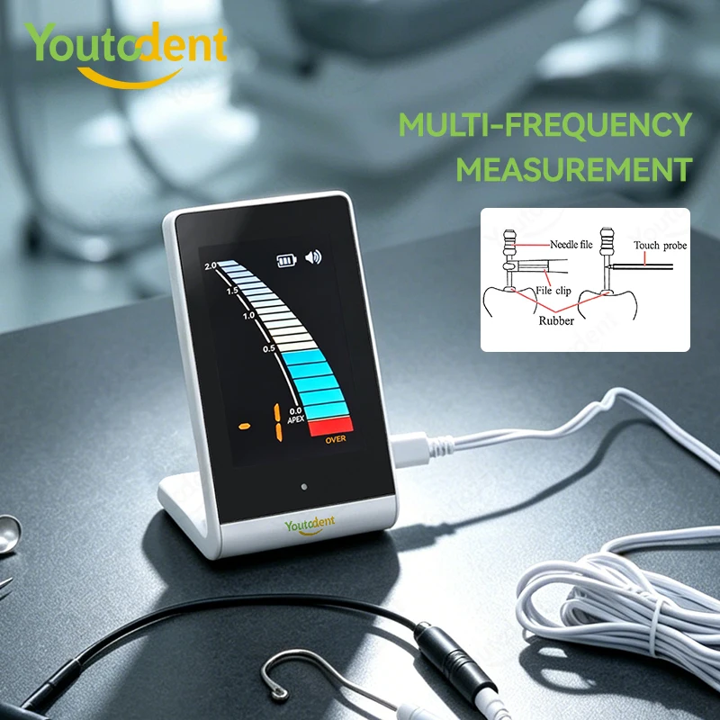 Dental Apex Locator Multi‑Frequency Root Canal Apex Locator HD Digital Display Endodontic Measure Equipment for Dentist Clinic