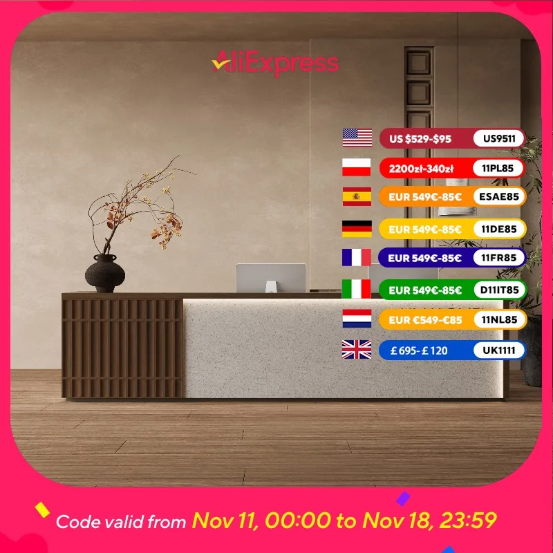 

Aesthetics Counter Reception Desks Beauty Logo Indoor Salon Reception Desks Luxury Business Empfangatheke Office Furniture