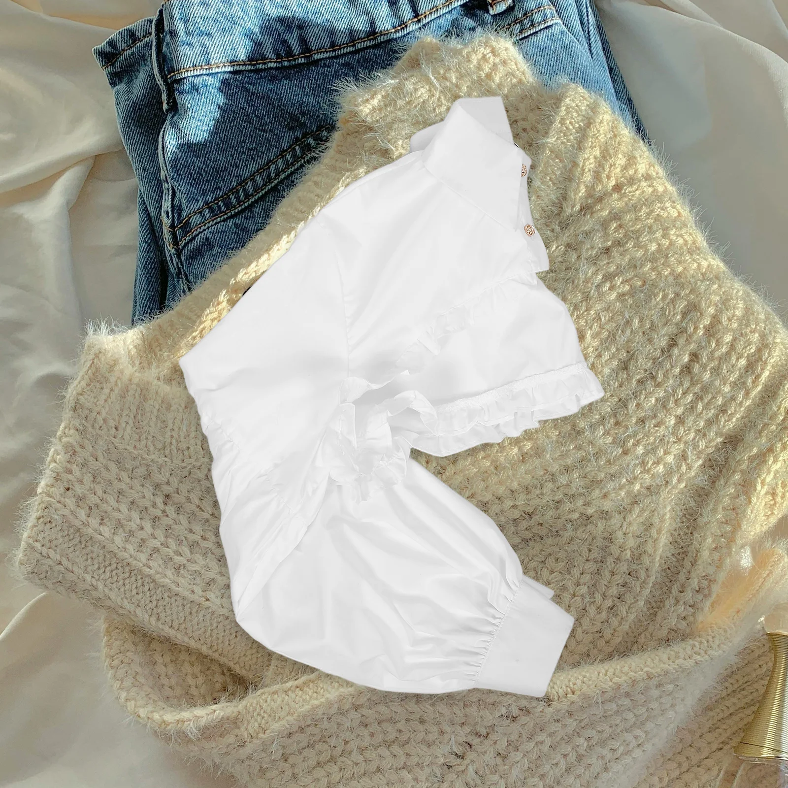 

False Collar Wedding Detachable Women Fake White Collars Breathable Cloth Material Casual Formal Elegant Style