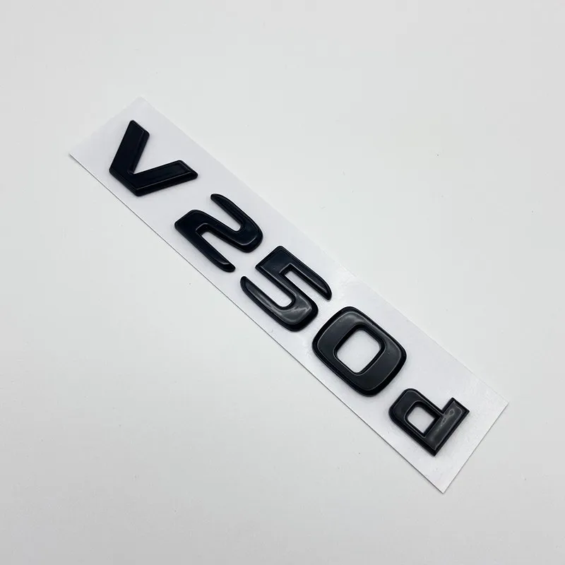 3D-Buchstaben V200d V220d V250d V300d V350d ABS-Emblem für V-Klasse Auto-Kotflügel-Abzeichen Kofferraum-Namensschild Logo-Aufkleber – Detail 13