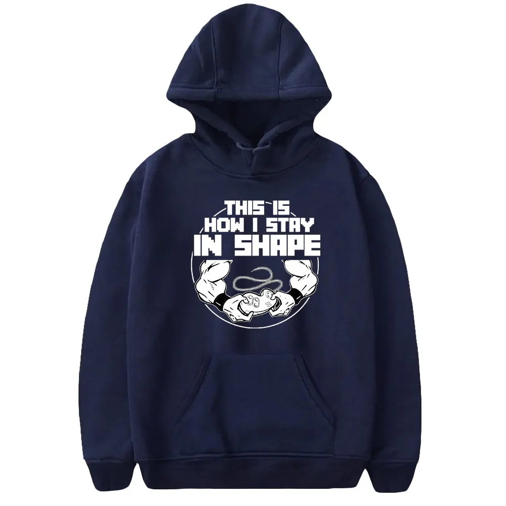 PopularMMOs Stay In Shape Merch Hoodie Youth Long Sleeve Women Men Hooded Sweatshirt Casual Style Unisex Clothes
