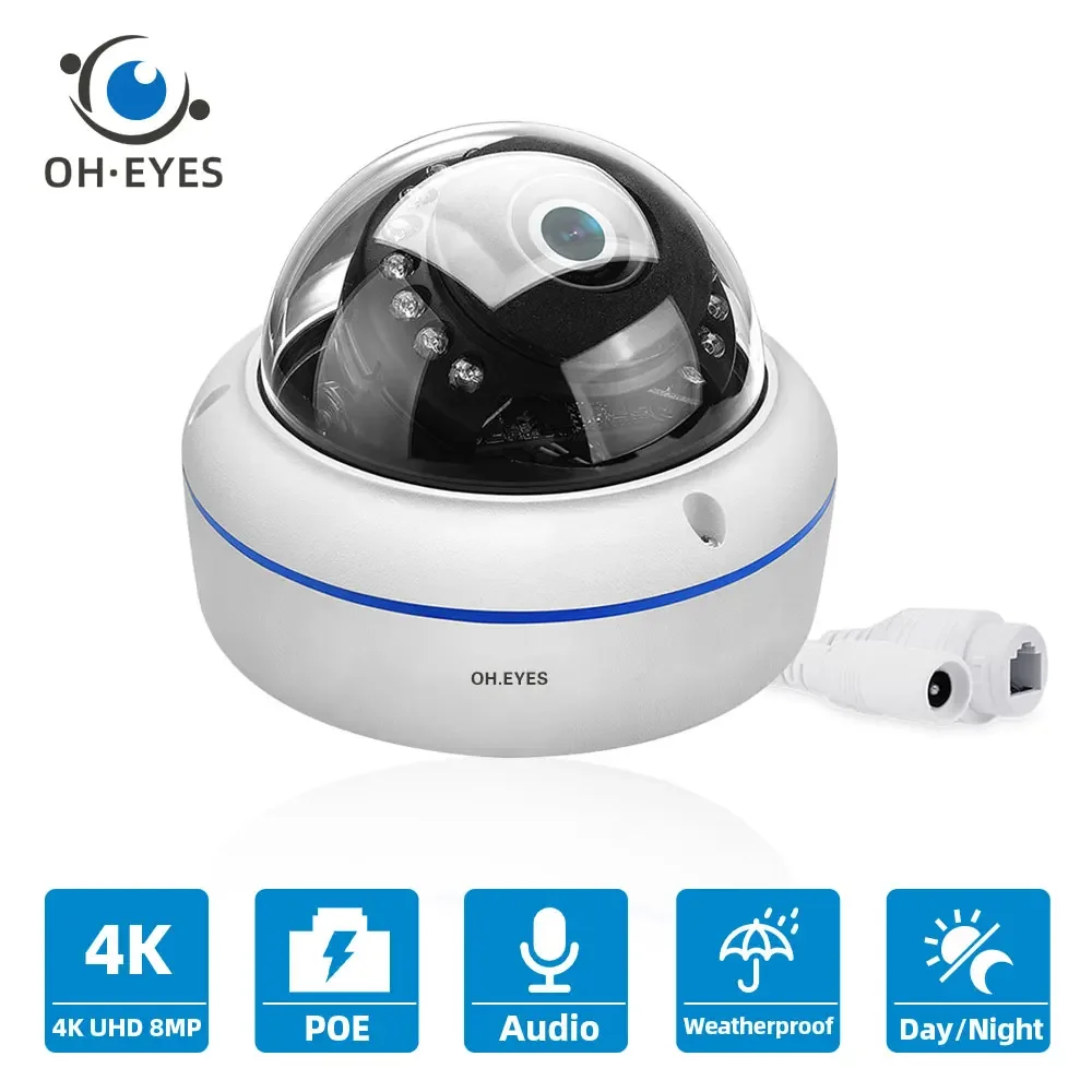 

CCTV Security POE IP Ceiling Dome Camera 4K Outdoor Waterproof Motion Detection 8MP Indoor Home Security Surveillance Camera 5MP