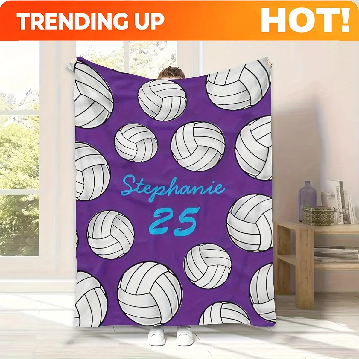 Customize Custom 1pc Creative Pink And Purple Baseball Blanket with Personalized Name And Number, Suitable for Sofa, Bedding, Tr