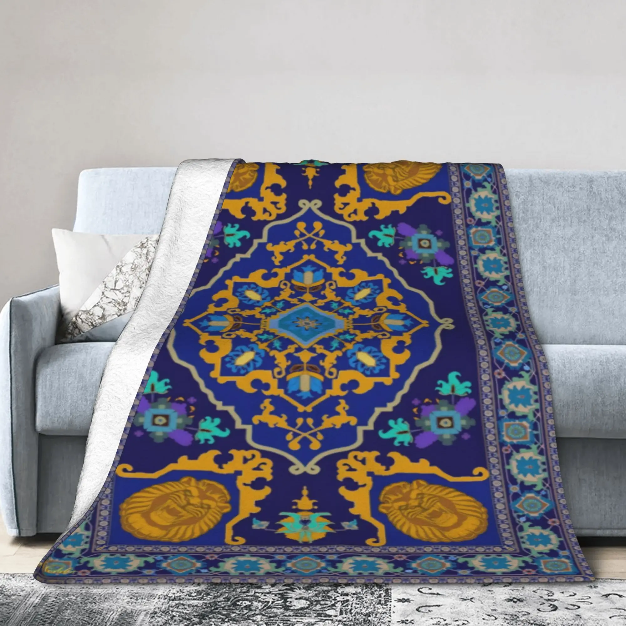 Aladdins Magic Carpet  Accessories Blanket Ultra-Soft Velvet  Throw Blankets Cozy Rug Piece