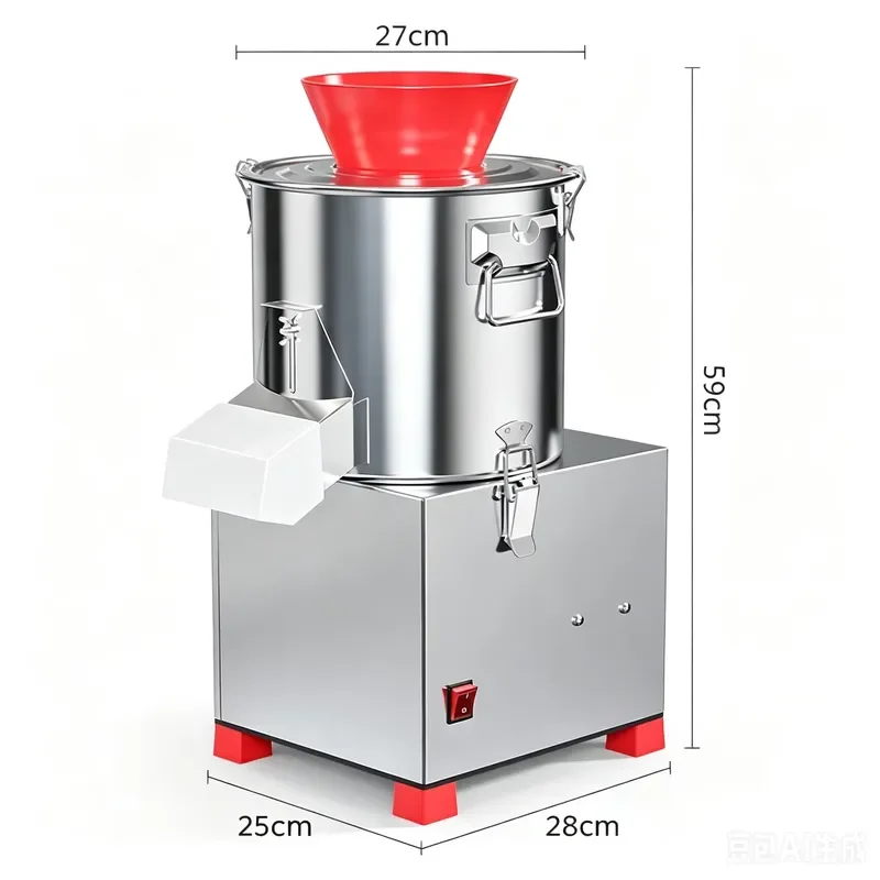 2026Hot Stainless Steel Vegetable Shredder Pure Copper Motor Electric Food Chopper Adjustable Fineness for Bun Dumpling