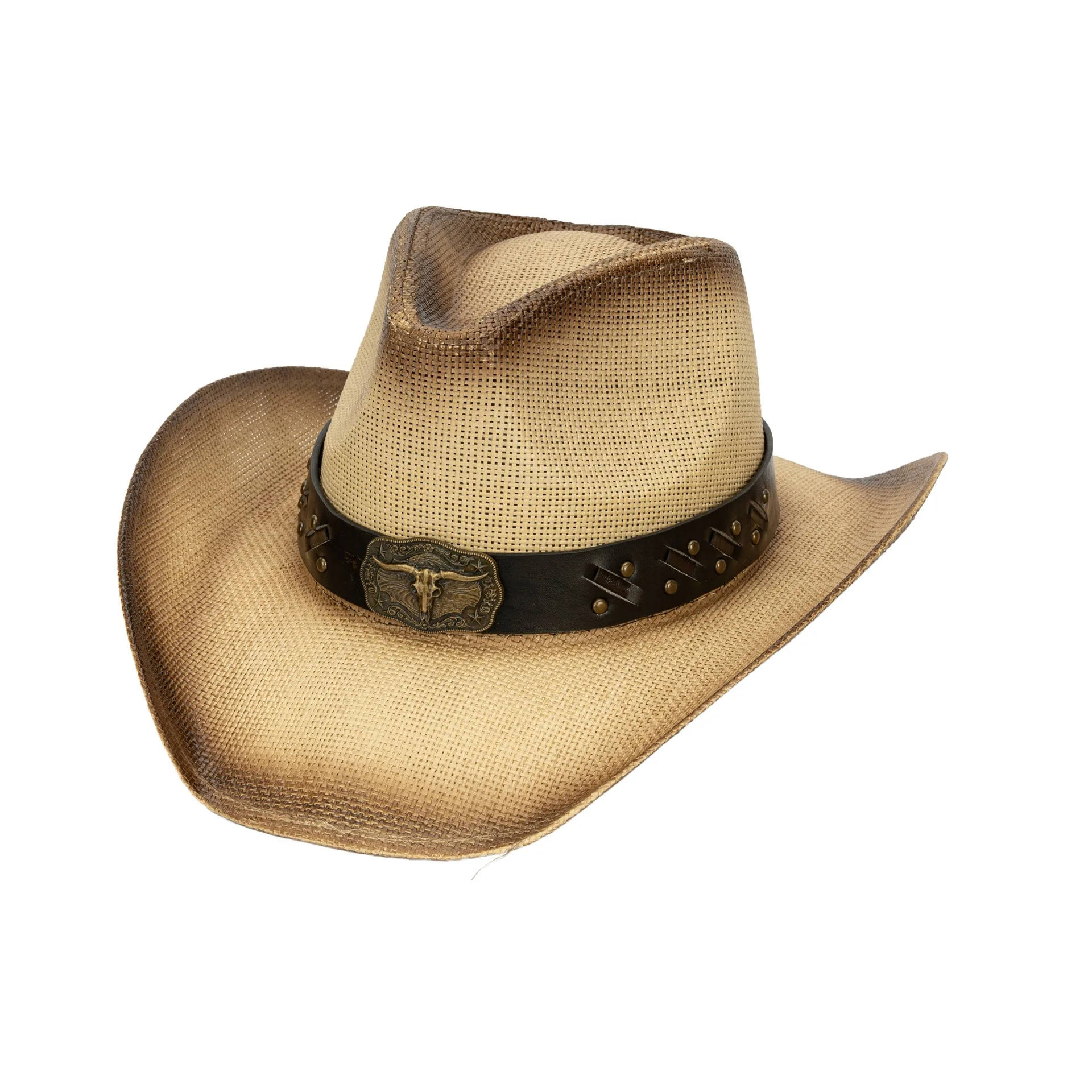 

Men's and women's outdoor sunhats, hard denim straw hats, ethnic style big-brimmed hats