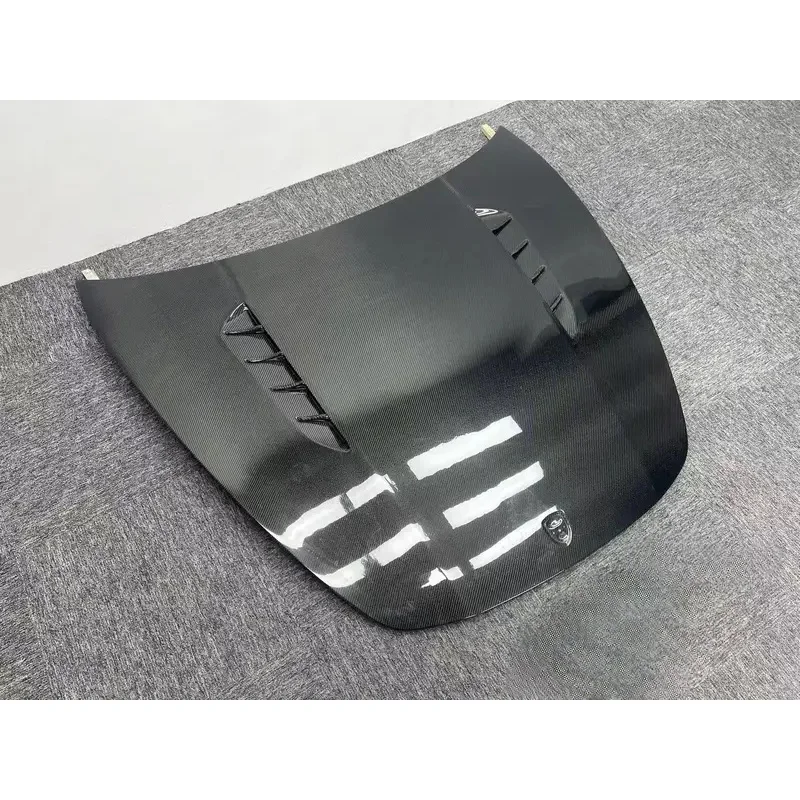 M Style Dry Carbon Fiber Hood For Porsche Panamera 971 2017-2024 Front Bonnet Engine Cover Air Vent Car Bodykit