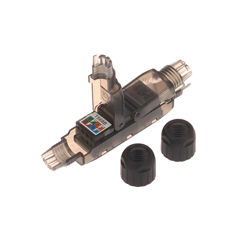 SX high quality Terminal Network Extension Cable Tool-less Extension Connector Network Extender Junction Adapter Connection Box