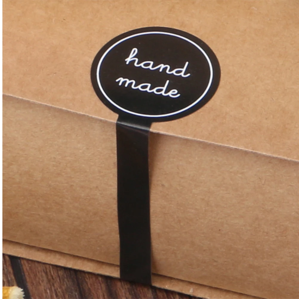 50 Sheets Moon Cake Seal and Label Tabs Stickers for Party Bags Handmade Letter Sealing