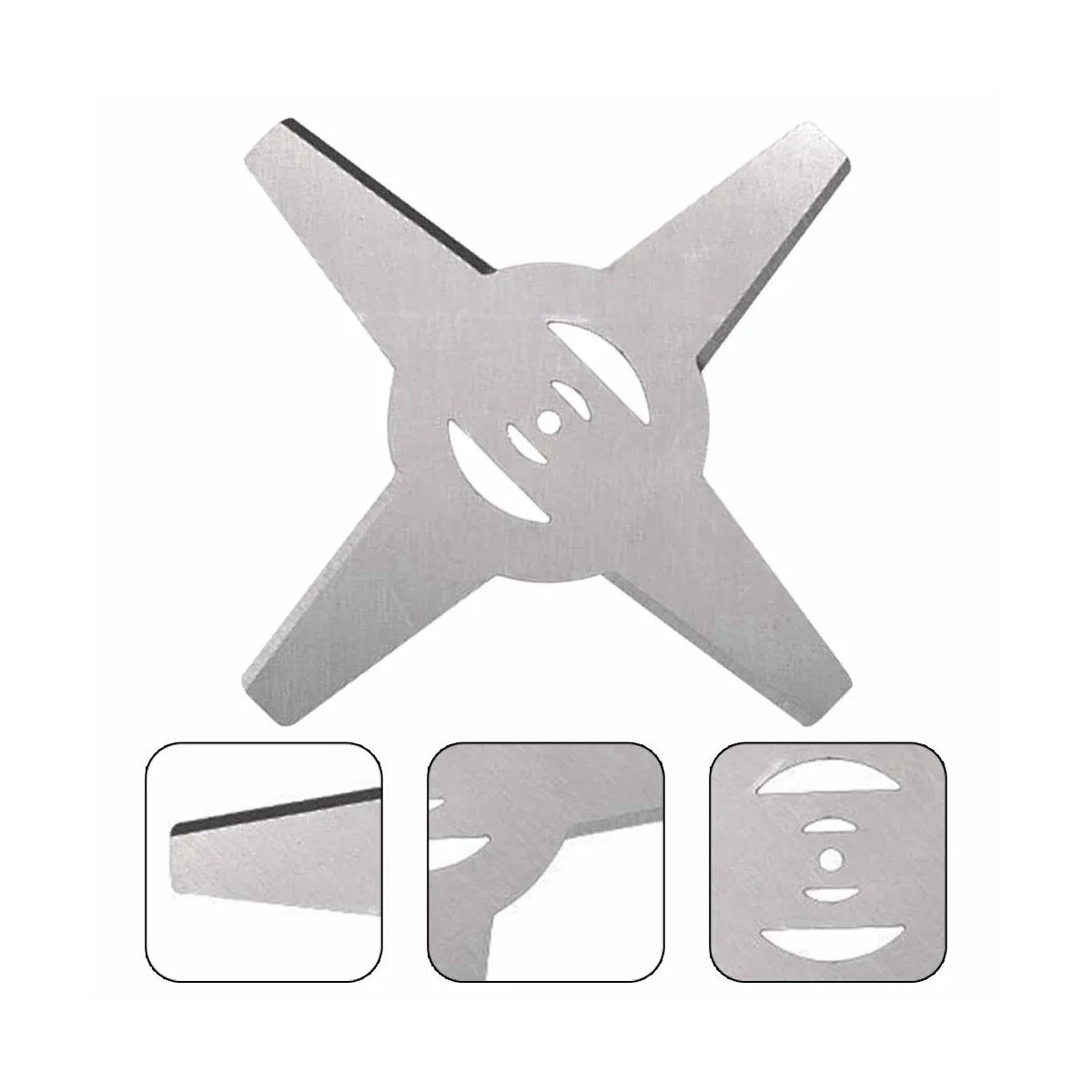 2Pcs 15CM 4-Tooth Universal Blade Electric Lithium Battery Mower Accessories Rechargeable Lawn Mower Mower Blade