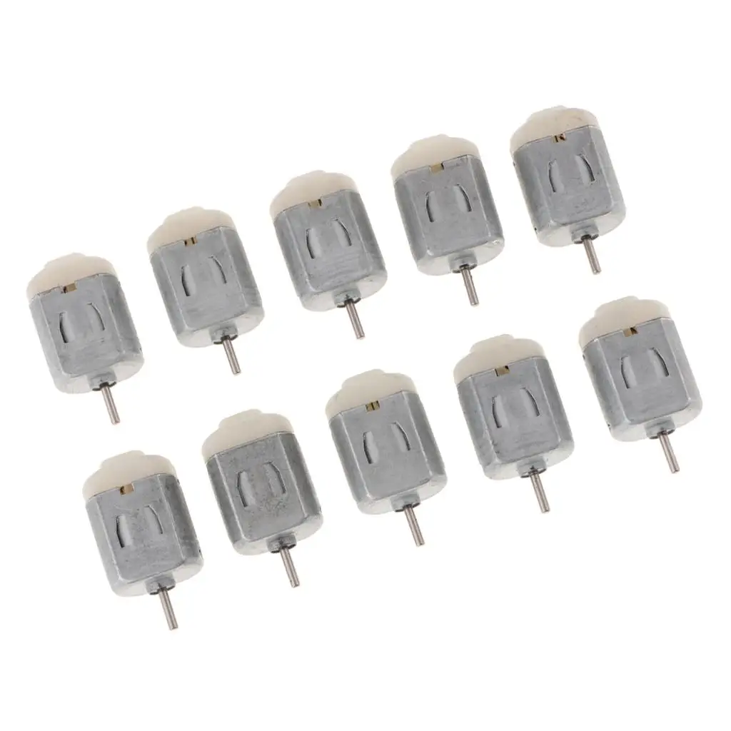 10 Pieces 1-6V Small 130 DC Motor for Four-Wheel Car Drive Motor Model