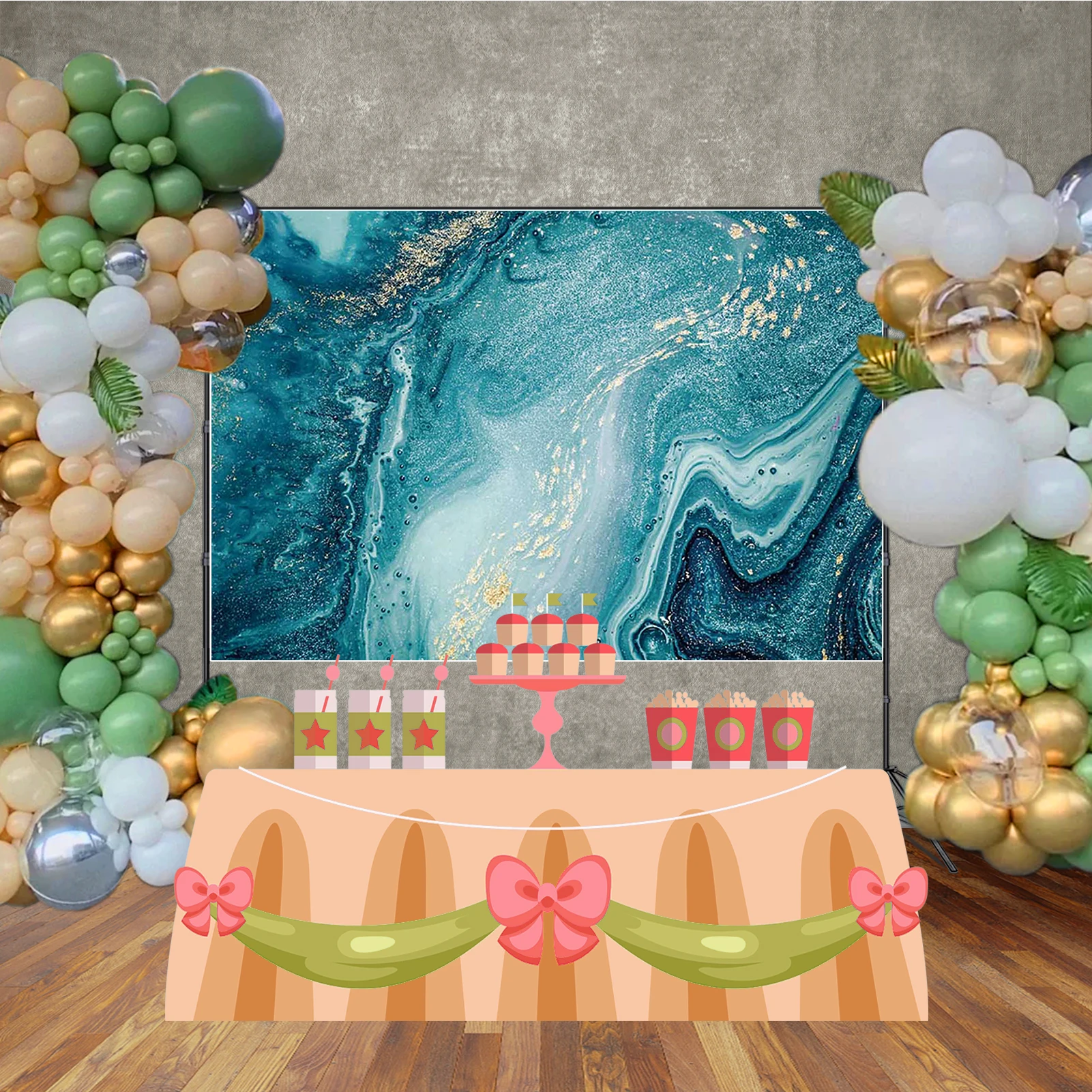 MOON.QG – arrière-plan personnalisé dégradés de rêve, blocs de couleurs abstraits, fond en marbre pour photographies murales, zone Photo, fête de mariage