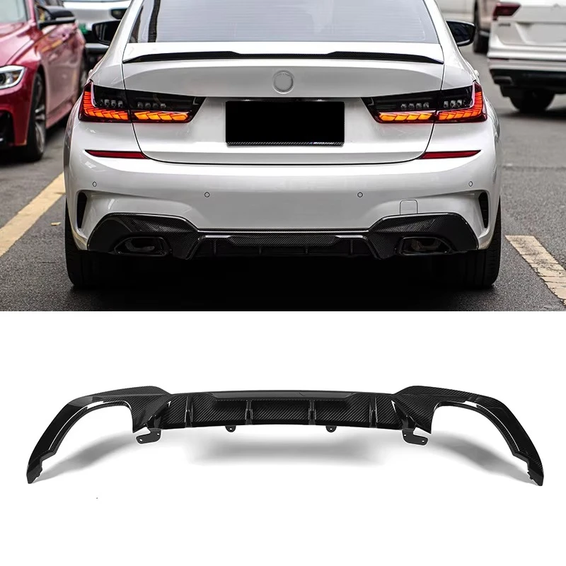 

Automotive Parts Rear Splitter 2019-2021 for 3 Series Upgrade G20 G21 330i Rear Diffuser MP Style Dry Carbon Fiber