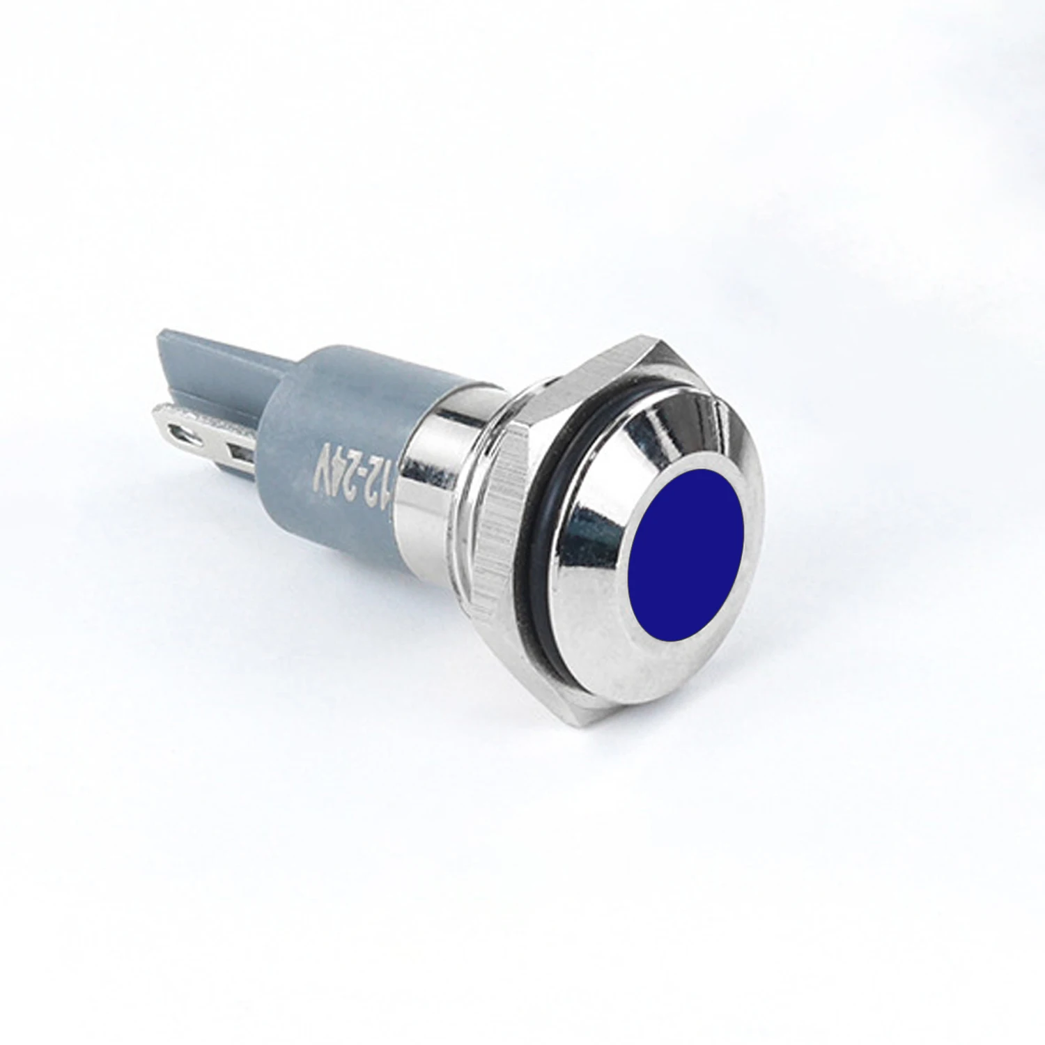 ABILKEEN 10PCS 14MM LED Metal Indicator Light IP65 Waterproof Flat/Ball Head Mini Signal Industrial Pilot Light 3-220V AC/DC