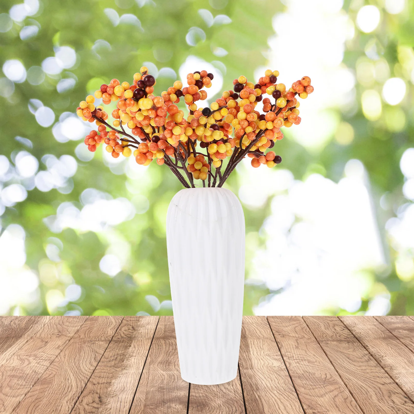 

12Pcs Simulation Berries Branches Warm Inviting Colors DIY Christmas Decor Lasting Years to Come Christmas Berry Stems