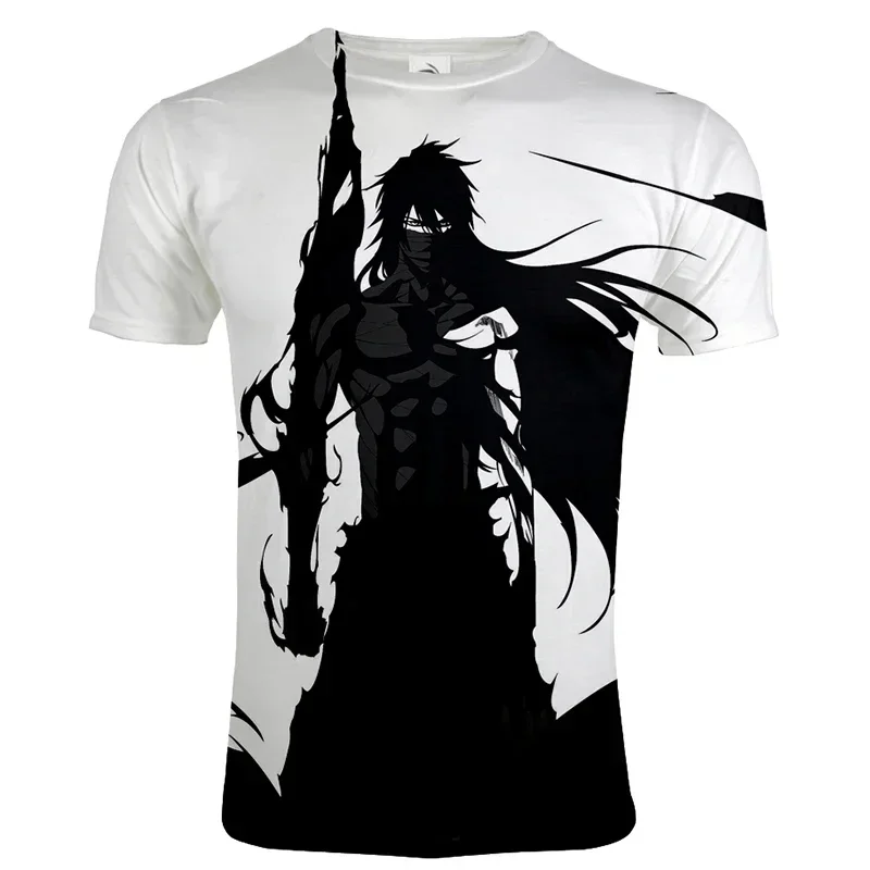 2024 Anime Bleach 3D Printed T-shirt Men Women Casual O-Neck Short Sleeve Streetwear Fashion Harajuku Hip Hop Tee Tops