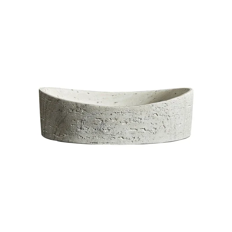 Modern simple special-shaped platform basin, artificial stone integrated washbasin hotel homestay washbasin art basin
