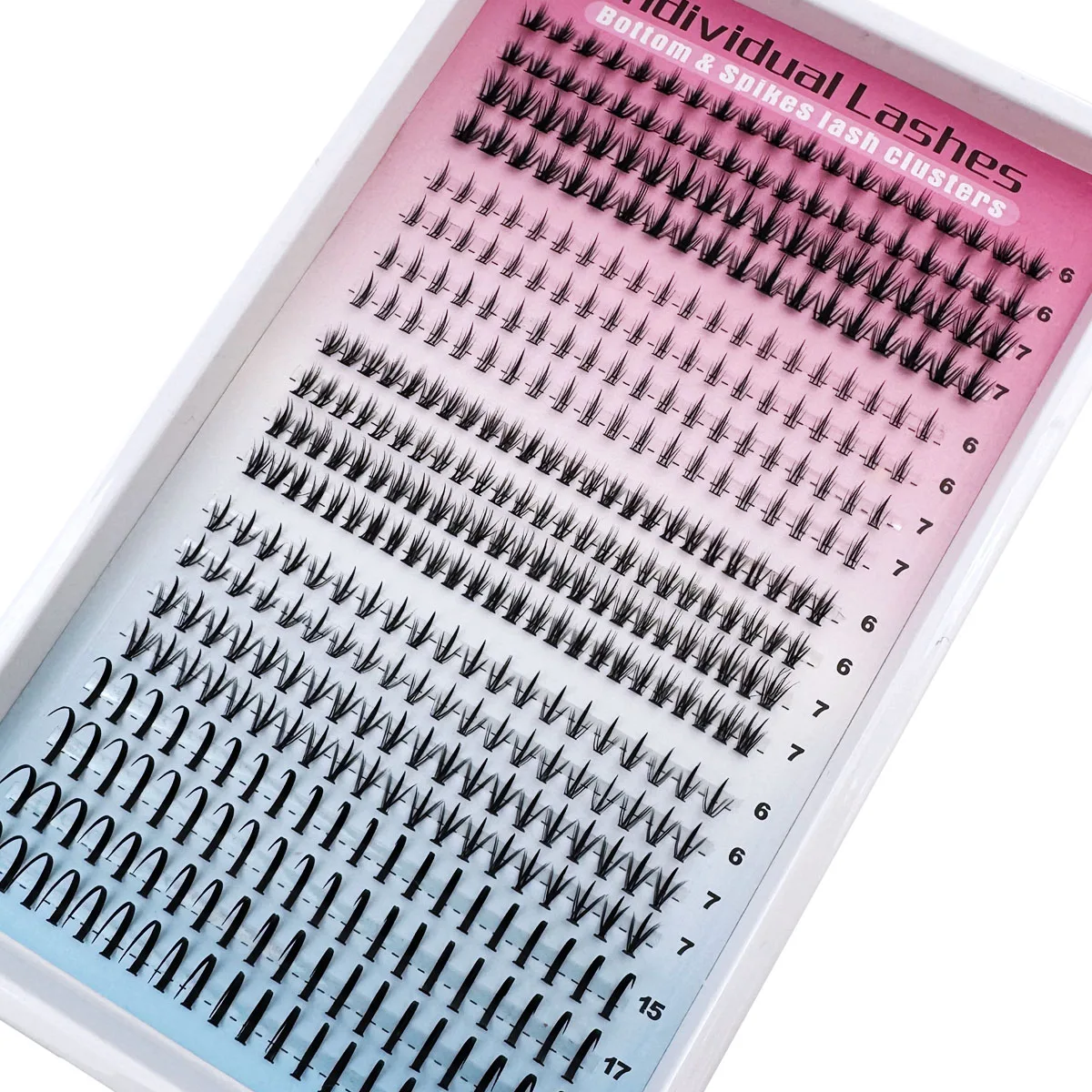 5 Stile Untere Wimpern-Cluster Manga-Wimpern-Cluster Spike-Wimpern Untere Wimpern Wispy Einzelwimpern 6-21mm Natürliche Wimpern – Detail 2