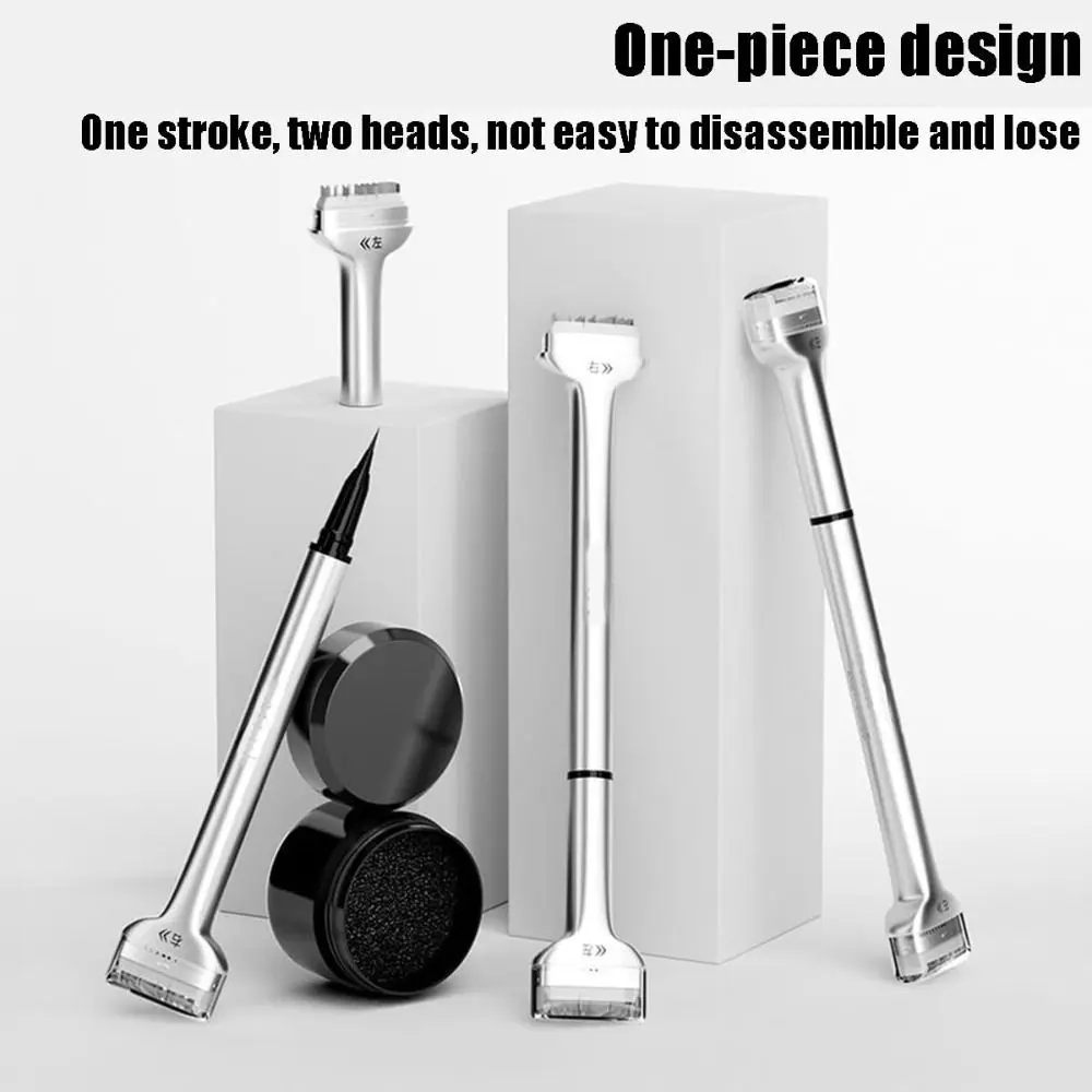Conjunto de carimbo de cílios inferiores à prova d'água, secagem rápida, portátil, carimbo de cílios inferiores com tinta, fácil de usar, ponta de 0.01mm, carimbo de cílios de silicone