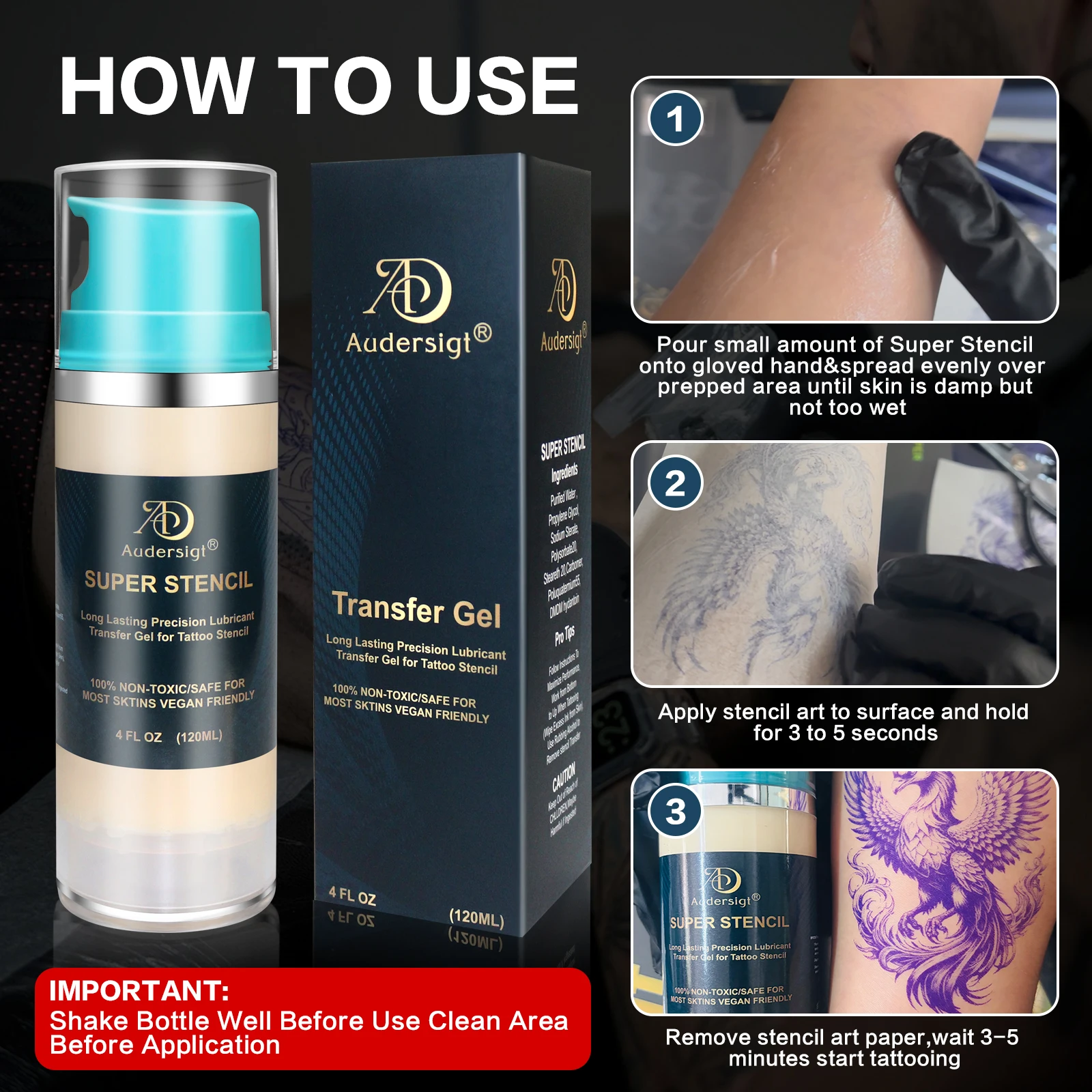 Audersigt Wireless Tattoo Sten - Thermal Printer 评论和价格