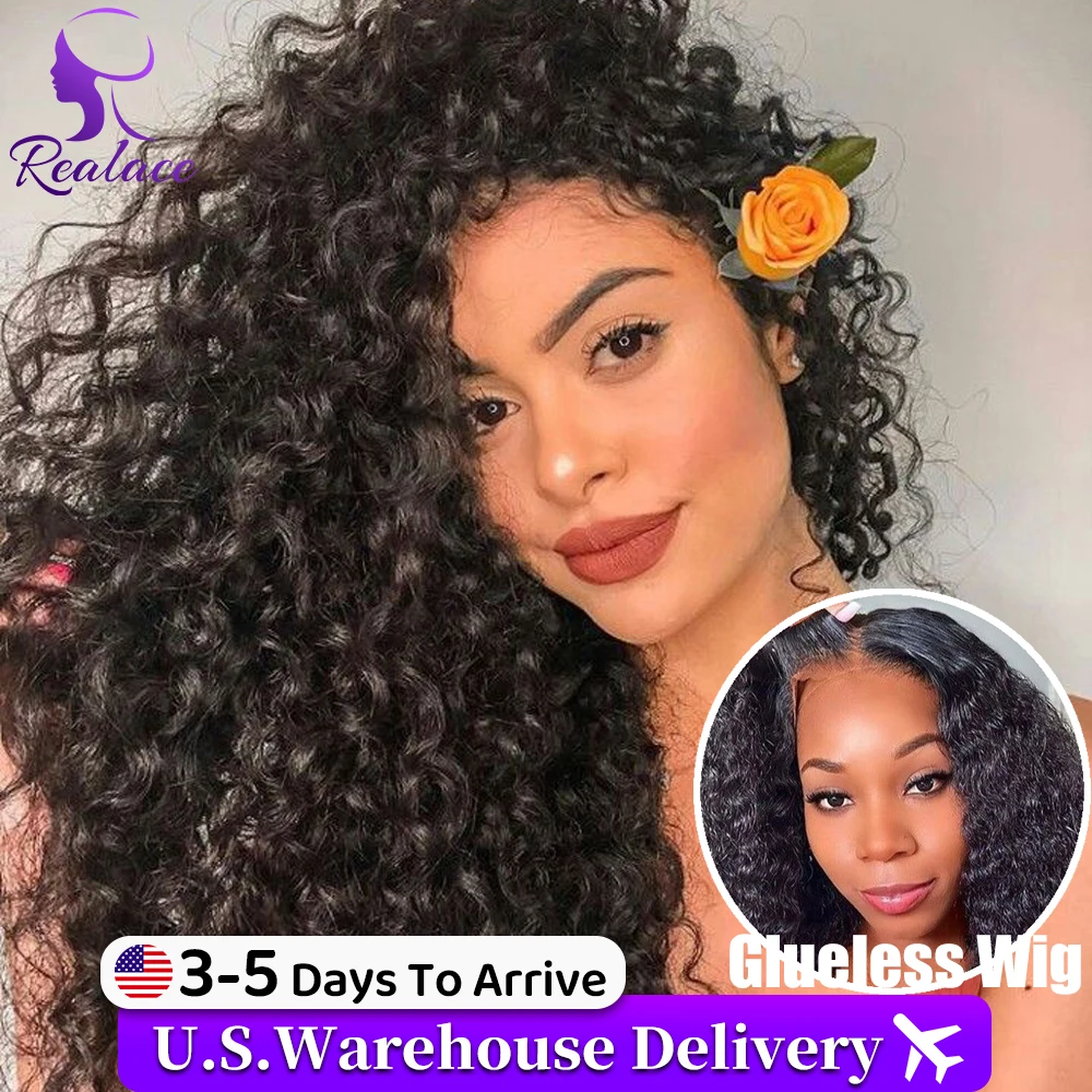 

30 40 Inch Water Wave Curly 5x5 4x4 Glueless Wig Human Hair 13x4 13x6 HD Lace Frontal Wig Pre Cut Wear And Go Deep Wave Front Wig 250 Density For Woman