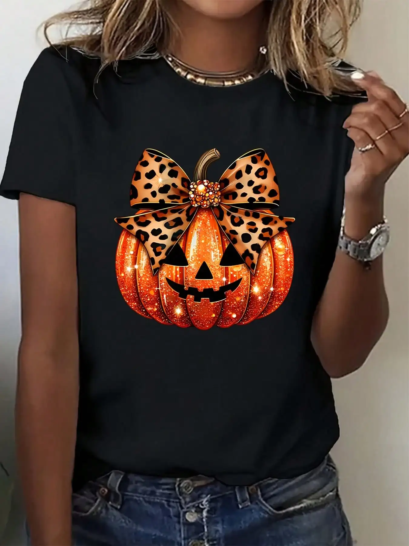 

Women's Plus Size T-shirt Graphic Short Sleeve Clothing Top, Loose and Casual, Soft and Comfortable Breathable, Outdoor Sports