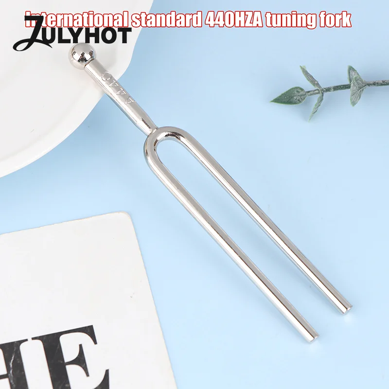 Tuning Fork 440Hz A Tone Stainless Steel Violin Viola Cello Tuner Hammer Healing Sound Percussion Instrument Part