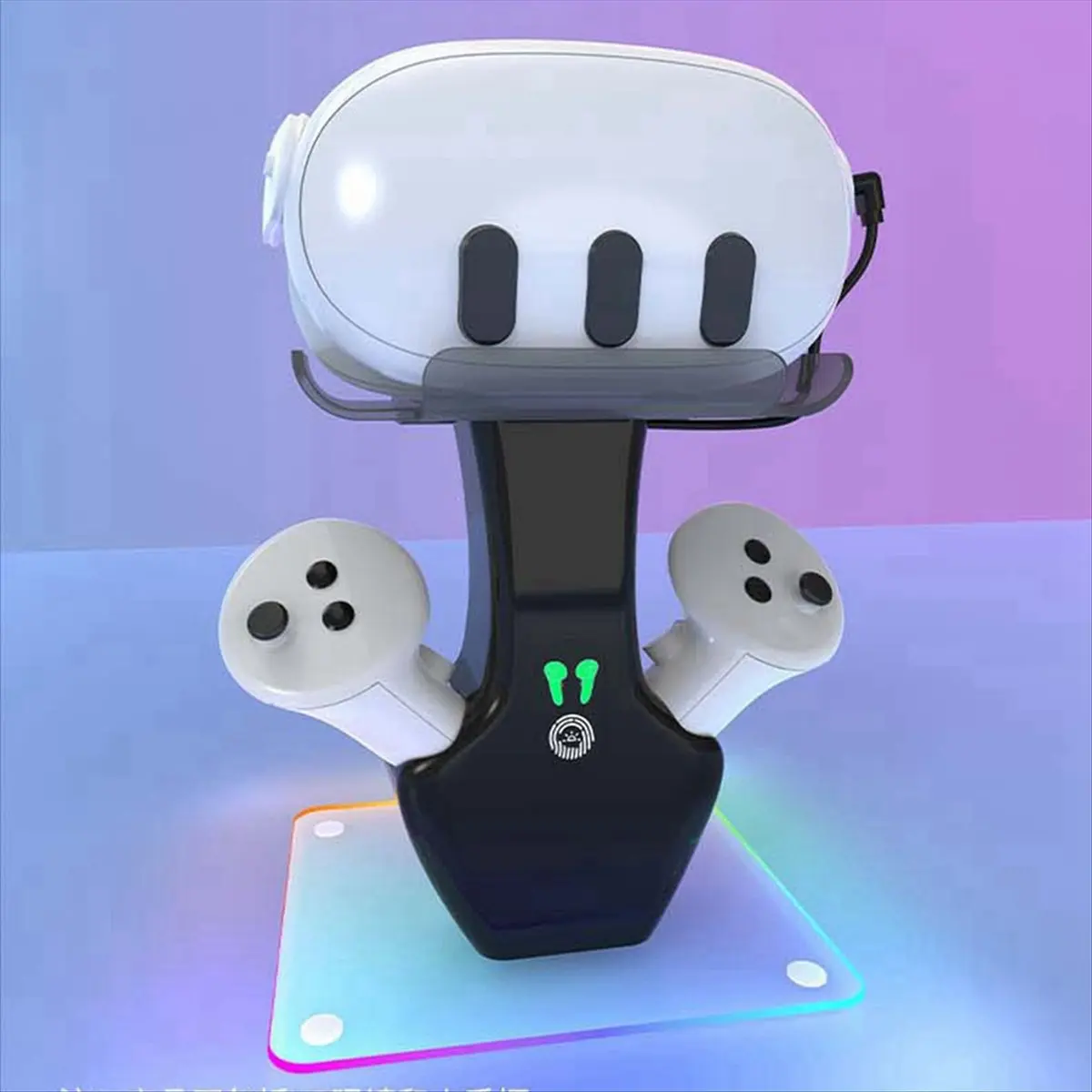 *ONE DAY VR Charging Station for Meta Quest 3S/Quest 3 Includes Dock with 2 Rechargeable Batteries for Headset & Controllers