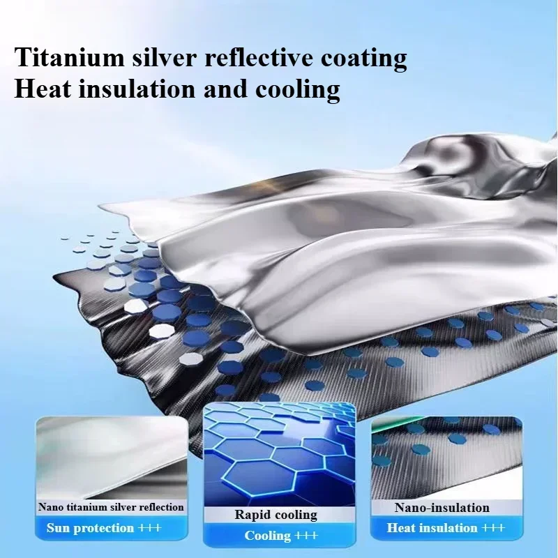 For Toyota Rongfang RAV4 Camry CHR Corolla Car Foldable Sunshade Front Shield Sunscreen Thermal Insulation Parasol Visor view 3