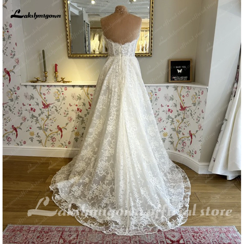 Yanshmigown-Robe de Mariée Vintage en Dentelle, Tenue Chic, Style Boho, avec des Appliques, pour les Patients, Quelle que soit la Collection 2024