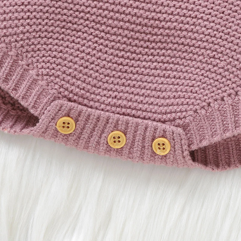 Baby Knitted Bodysuits Spring Autumn Sleeveless Newborn Infant Girls Strap Onesie 0-18m Toddler Boys One Piece Coveralls Clothes