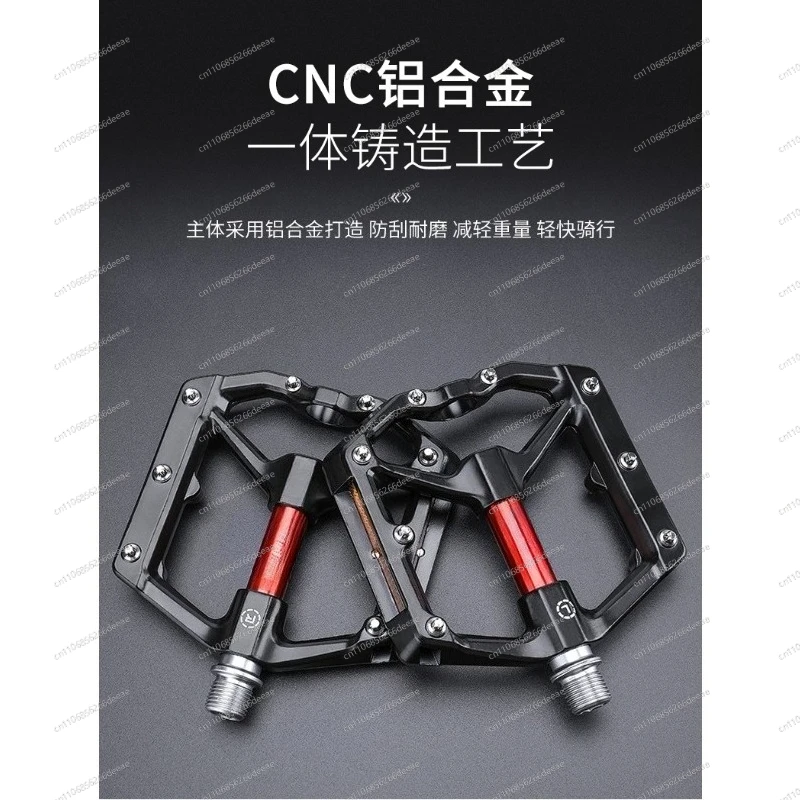

Durable Bearing Cycling Pedal Replacement Foot Pedal With Reflective Strip For Mountain Road Bicycle