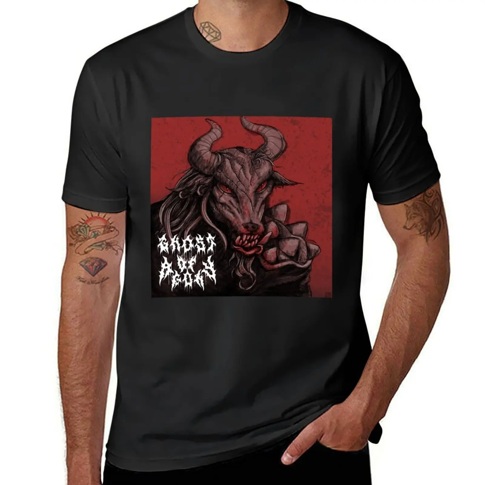 Ghost of Agony Demo Minotaur T-Shirt vintage customs design your own T-shirts for men cotton