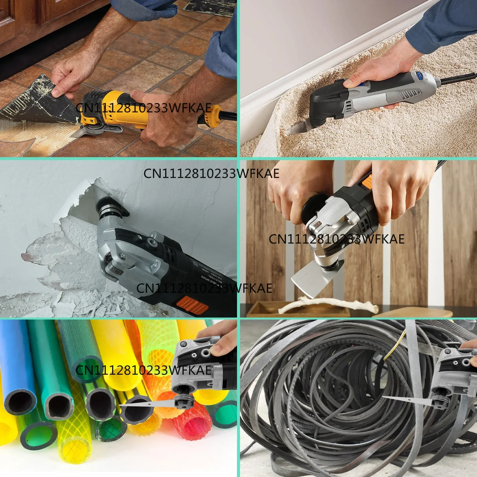 22/6PCS Multitool Scraper Oscillating Saw Blade 3in1 3sided Scraper and Hook Knife Blade and Rigid Oscillating Scraper